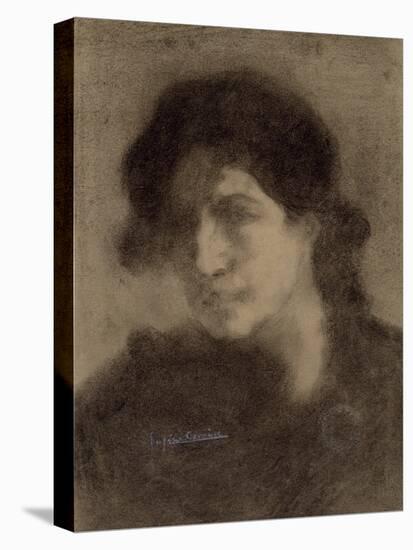 Untitled, C. 1890 (Charcoal on Paper)-Eugene Carriere-Premier Image Canvas