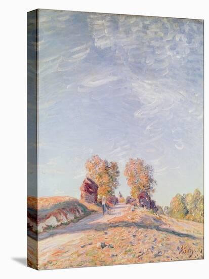 Uphill Road in Sunshine, 1891-Alfred Sisley-Premier Image Canvas