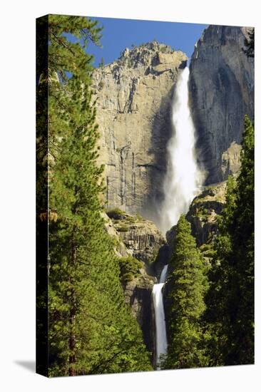 Upper and Lower Yosemite Falls, Merced River, Yosemite NP, California-Michel Hersen-Premier Image Canvas