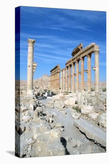 Upper Colonnade Street, Palmyra, Syria-Vivienne Sharp-Premier Image Canvas