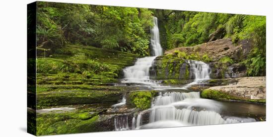 Upper Mclean Falls, Catlins, Southland South Island, New Zealand-Rainer Mirau-Premier Image Canvas