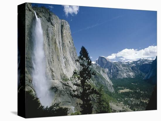 Upper Yosemite Falls Cascades Down the Sheer Granite Walls of Yosemite Valley-Robert Francis-Premier Image Canvas