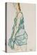 Upright Standing Woman-Egon Schiele-Premier Image Canvas