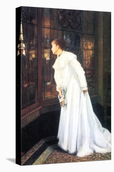 Upstairs-James Tissot-Stretched Canvas