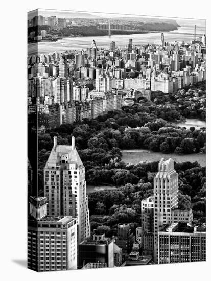 Uptown Manhattan and Central Park from the Viewing Deck of Rockefeller Center, New York-Philippe Hugonnard-Stretched Canvas