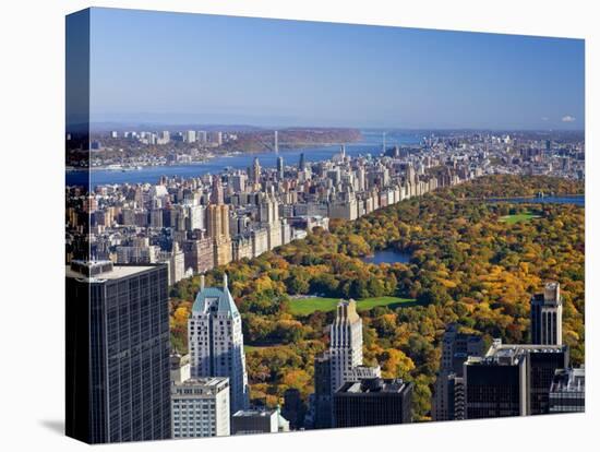 Uptown Manhattan and Central Park from the Viewing Deck of Rockerfeller Centre, New York City-Gavin Hellier-Premier Image Canvas