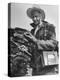 Uranium Prospector Clarence Cody Using Homemade Geiger Counter-Francis Miller-Premier Image Canvas