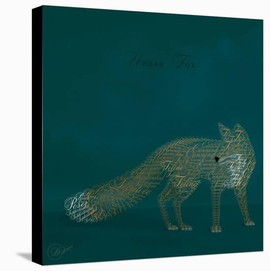 Urban Fox - Blue-Dominique Vari-Stretched Canvas