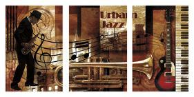 Urban Jazz-Paul Robert-Stretched Canvas