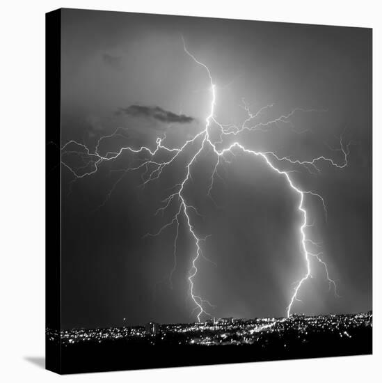 Urban Lightning I BW-Douglas Taylor-Stretched Canvas