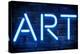 Urban Neon Collection - Blue ART-Philippe Hugonnard-Stretched Canvas