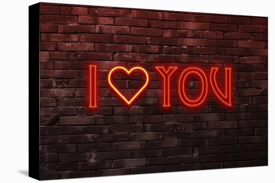 Urban Neon Collection - I LOVE YOU-Philippe Hugonnard-Stretched Canvas