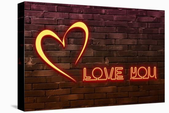 Urban Neon Collection - Love You-Philippe Hugonnard-Stretched Canvas