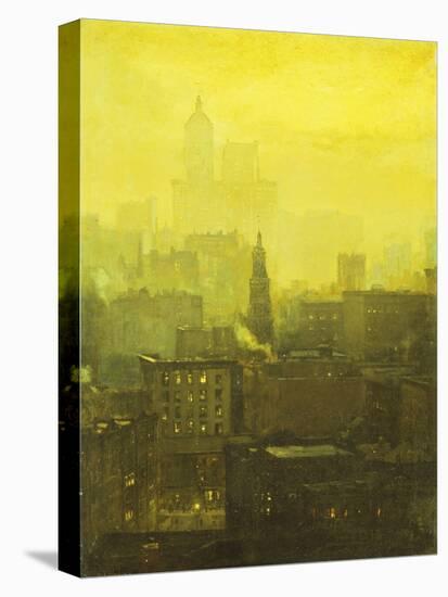 Urban Nocturne-Paul Cornoyer-Premier Image Canvas