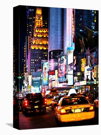 Urban Scene by Night, Times Square, Manhattan, New York City, United States-Philippe Hugonnard-Premier Image Canvas
