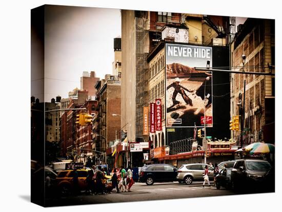 Urban Scene, Chinatown, Manhattan, New York, United States, Vintage-Philippe Hugonnard-Premier Image Canvas