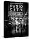 Urban Scene, Radio City Music Hall by Night, Manhattan, Times Square, New York, White Frame-Philippe Hugonnard-Premier Image Canvas