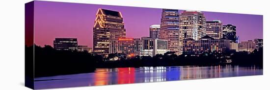 Urban Skyline at Night, Austin, Texas, USA-null-Premier Image Canvas