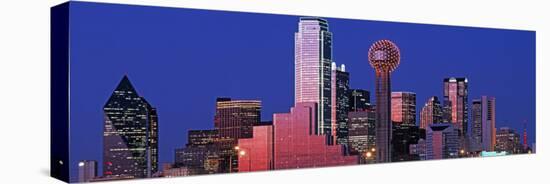 Urban Skyline at Night, Dallas, Texas, USA-null-Premier Image Canvas