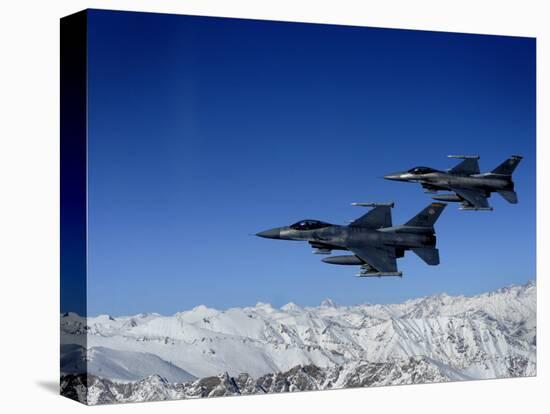 US Air Force F-16 Fighting Falcons Conduct Operations over Eastern Afghanistan-null-Premier Image Canvas