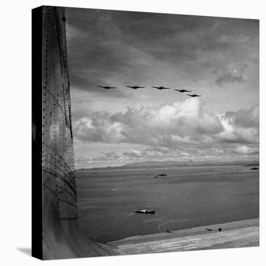 US Army War Planes Flying over the Panama Canal Zone-Thomas D^ Mcavoy-Premier Image Canvas