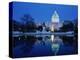 US Capitol and Christmas Tree-Walter Bibikow-Premier Image Canvas