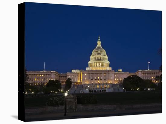 US Capitol Complex, Capitol and Senate Building Showing Current Renovation Work, Washington DC, USA-Mark Chivers-Premier Image Canvas