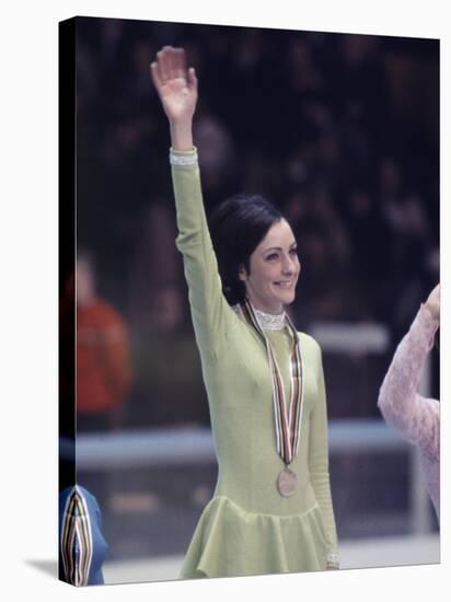 US Figure Skater Peggy Fleming after Winning Gold Medal, Winter Olympic Games in Grenoble, France-Art Rickerby-Premier Image Canvas