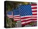 Us Flags Attached to a Fence in Key West, Florida, United States of America, North America-Donald Nausbaum-Premier Image Canvas