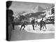 US Hockey Team Playing the Swiss at the Winter Olympics-null-Premier Image Canvas