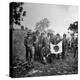 US Marines Holding Japanese Flag Captured During First Days of the Saipan Offensive-Peter Stackpole-Premier Image Canvas