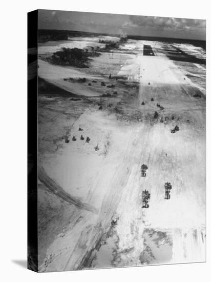 US Navy Seabees Building Runways During Creation of an Air Base-J^ R^ Eyerman-Premier Image Canvas