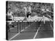 US Runner Fanny Blankers Koen Setting Olympic Record of 11.2 Seconds in 80 Meter Hurdles-Mark Kauffman-Premier Image Canvas