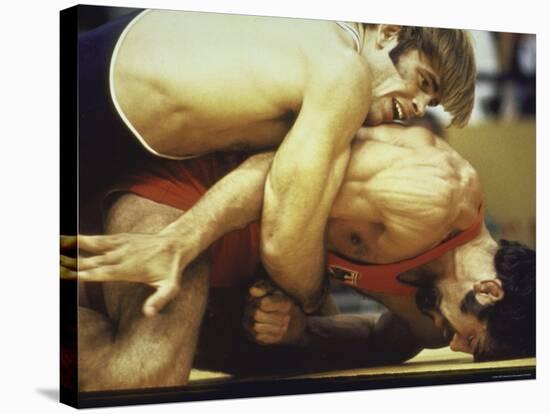 US Wrestler and Eventual Gold Medal Winner Wayne Wells at Olympics,1972-Co Rentmeester-Premier Image Canvas