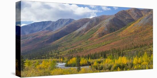 USA, Alaska, Brooks Range. Mountain landscape with stream.-Jaynes Gallery-Premier Image Canvas