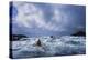 USA, Alaska. Male Sea Kayaker in 17 Ft. Confused Storm Seas Off Chichagof Island in Se Alaska-Gary Luhm-Premier Image Canvas