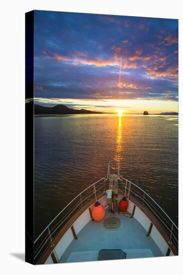 USA, Alaska. Sunset Seen from Boat at Flynn Cove-Jaynes Gallery-Premier Image Canvas