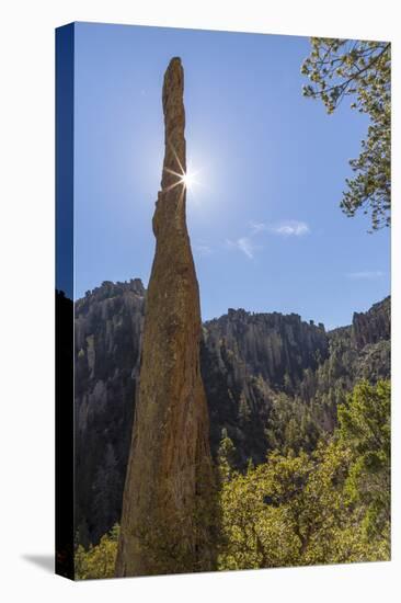 USA, Arizona, Chiricahua National Monument. Sunburst on Rocky Spire-Don Paulson-Premier Image Canvas