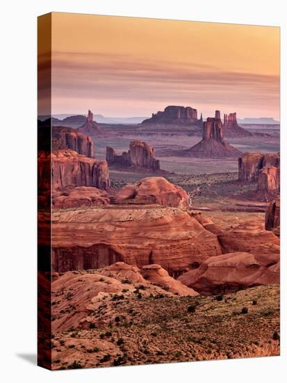 USA, Arizona, Monument Valley, View from Hunt's Mesa at Dawn-Ann Collins-Premier Image Canvas