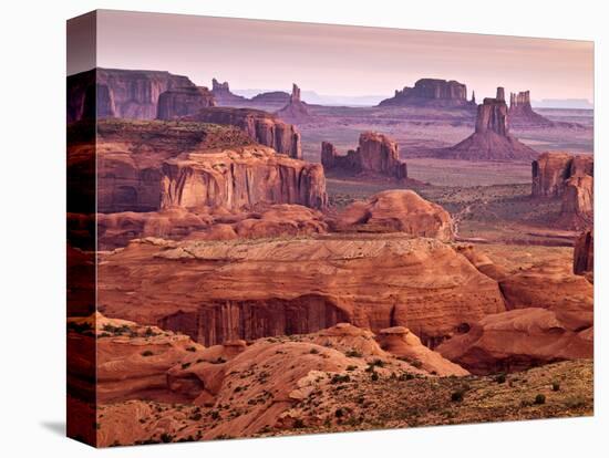 USA, Arizona, Monument Valley, View from Hunt's Mesa at Dawn-Ann Collins-Premier Image Canvas