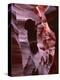 USA, Arizona, Navajo Tribal Park, Erosion of Navajo Sandstone of Lower Antelope Canyon-John Barger-Premier Image Canvas