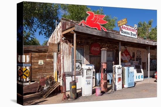 USA, Arizona, Route 66, Hackberry, Old Filling Station-Catharina Lux-Premier Image Canvas