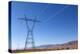 USA, Arizona, Route 66, Wide Landscape, Power Pole-Catharina Lux-Premier Image Canvas