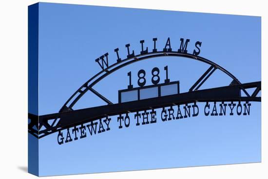 USA, Arizona, Route 66, Williams, Entrance to the Town-Catharina Lux-Premier Image Canvas