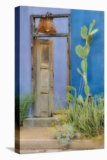 USA, Arizona, Tucson, Blue House-Hollice Looney-Premier Image Canvas