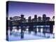 USA, Arkansas, Little Rock, City Skyline from the Arkansas River-Walter Bibikow-Premier Image Canvas