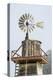 USA California. Cayucos, old wooden water tower with windmill for pumping-Alison Jones-Premier Image Canvas