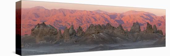 USA, California. Composite Panoramic of Trona Pinnacles-Don Paulson-Premier Image Canvas