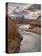USA, California, Eastern Sierra. Ranchland Along the West Walker River in Winter-Ann Collins-Premier Image Canvas
