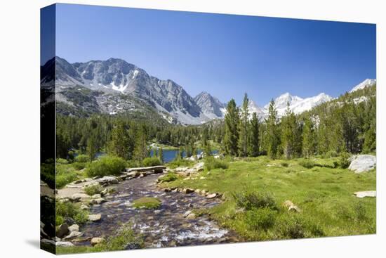 USA, California. Glacial lake in the Little Lakes Valley, Bishop and Mammoth Lakes.-Christopher Reed-Premier Image Canvas